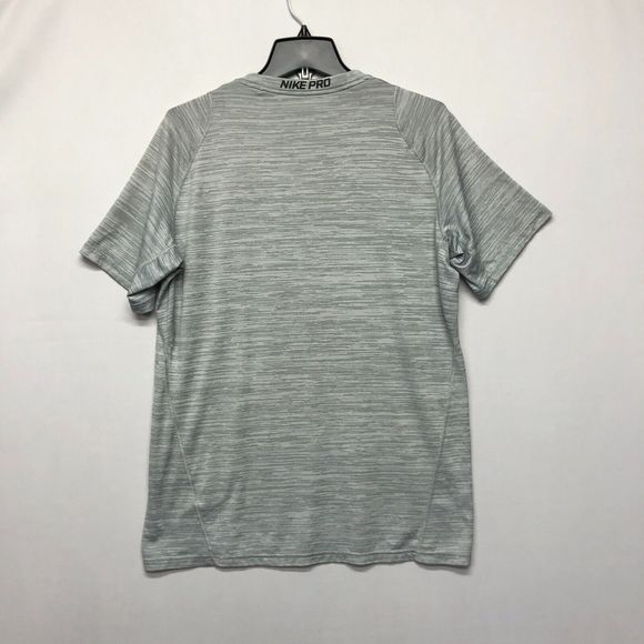 Nike Pro Dri Fit Men Athletic Training T-Shirt Tee Size Large Gray M113 -2 - Picture 13 of 15